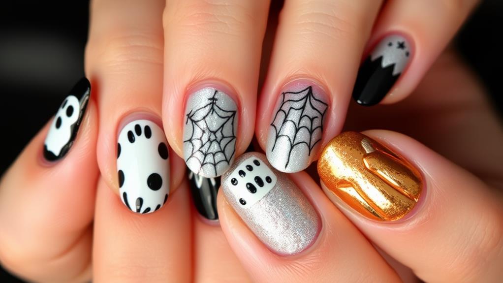 creative halloween nail designs