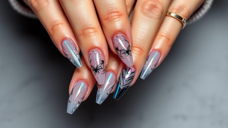 trendy acrylic nail designs