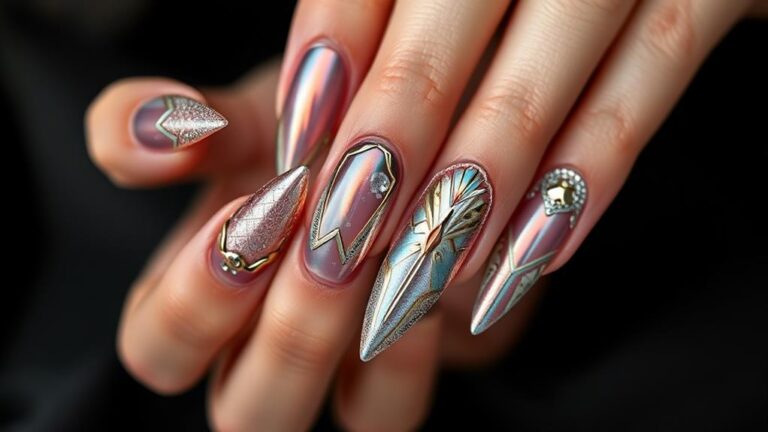 trendy almond nail designs