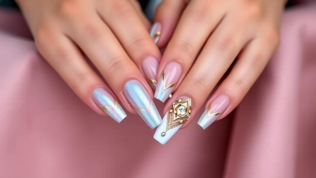 trendy french tip nails