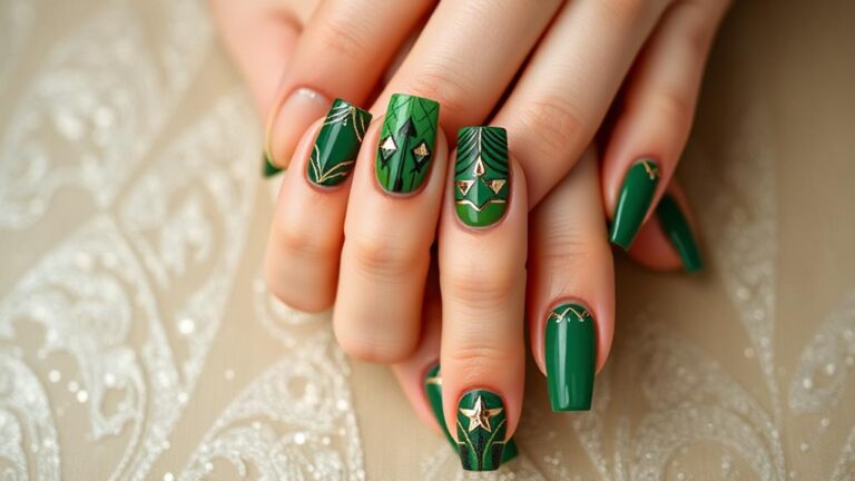 trendy green nail ideas