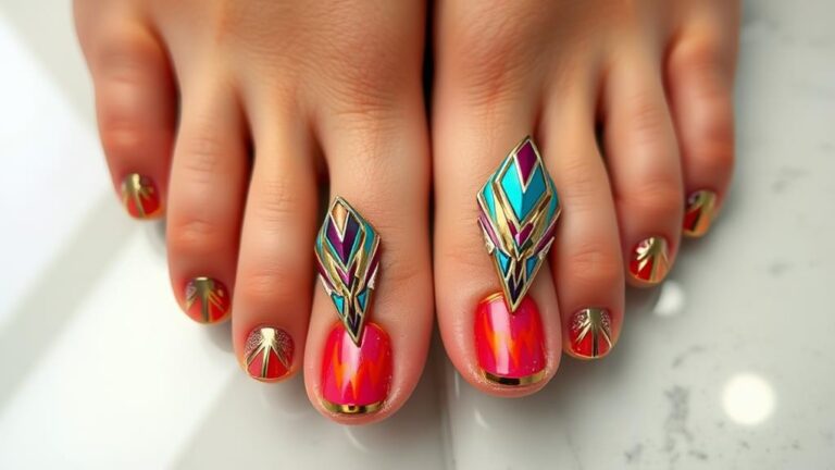 trendy toe nail designs