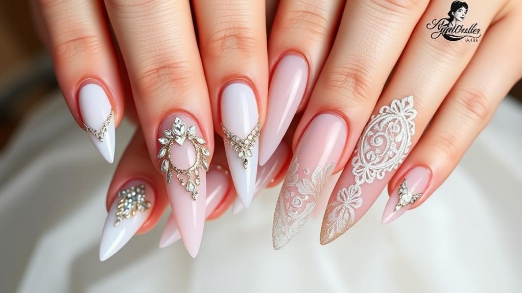 trendy wedding nail inspirations